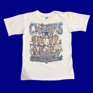 Vintage Dallas Cowboys 1993 Super Bowl XXVII‎ Champs Tee Salem Sportswear USA M
